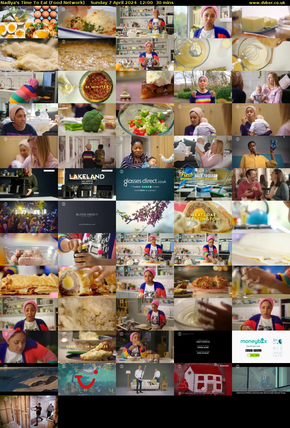 Nadiya's Time To Eat (Food Network) Sunday 7 April 2024 12:00 - 12:30