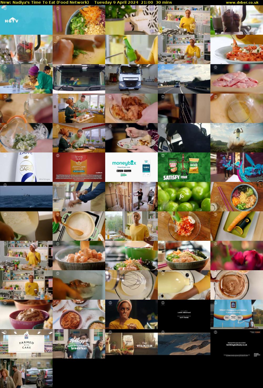 Nadiya's Time To Eat (Food Network) Tuesday 9 April 2024 21:00 - 21:30