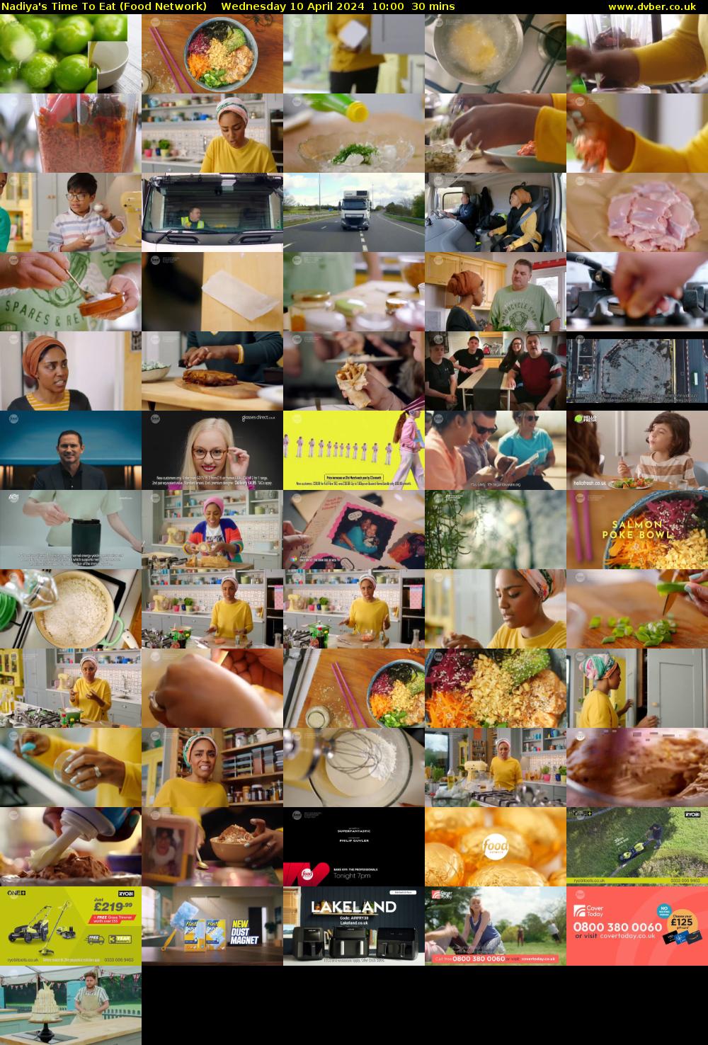 Nadiya's Time To Eat (Food Network) Wednesday 10 April 2024 10:00 - 10:30