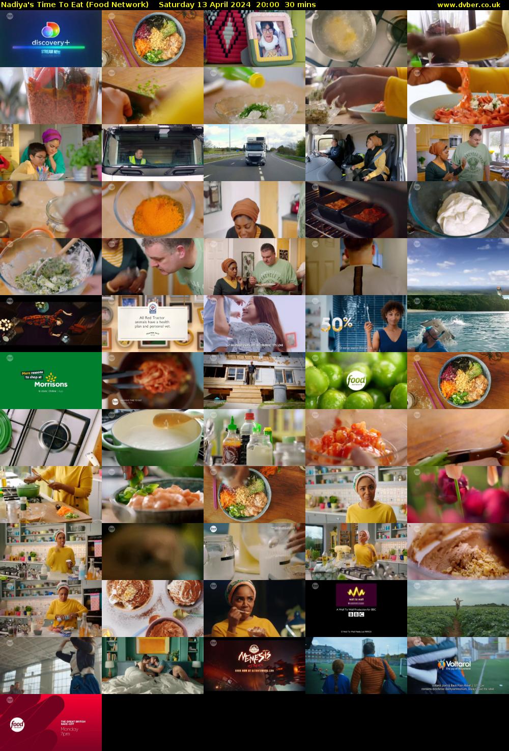 Nadiya's Time To Eat (Food Network) Saturday 13 April 2024 20:00 - 20:30
