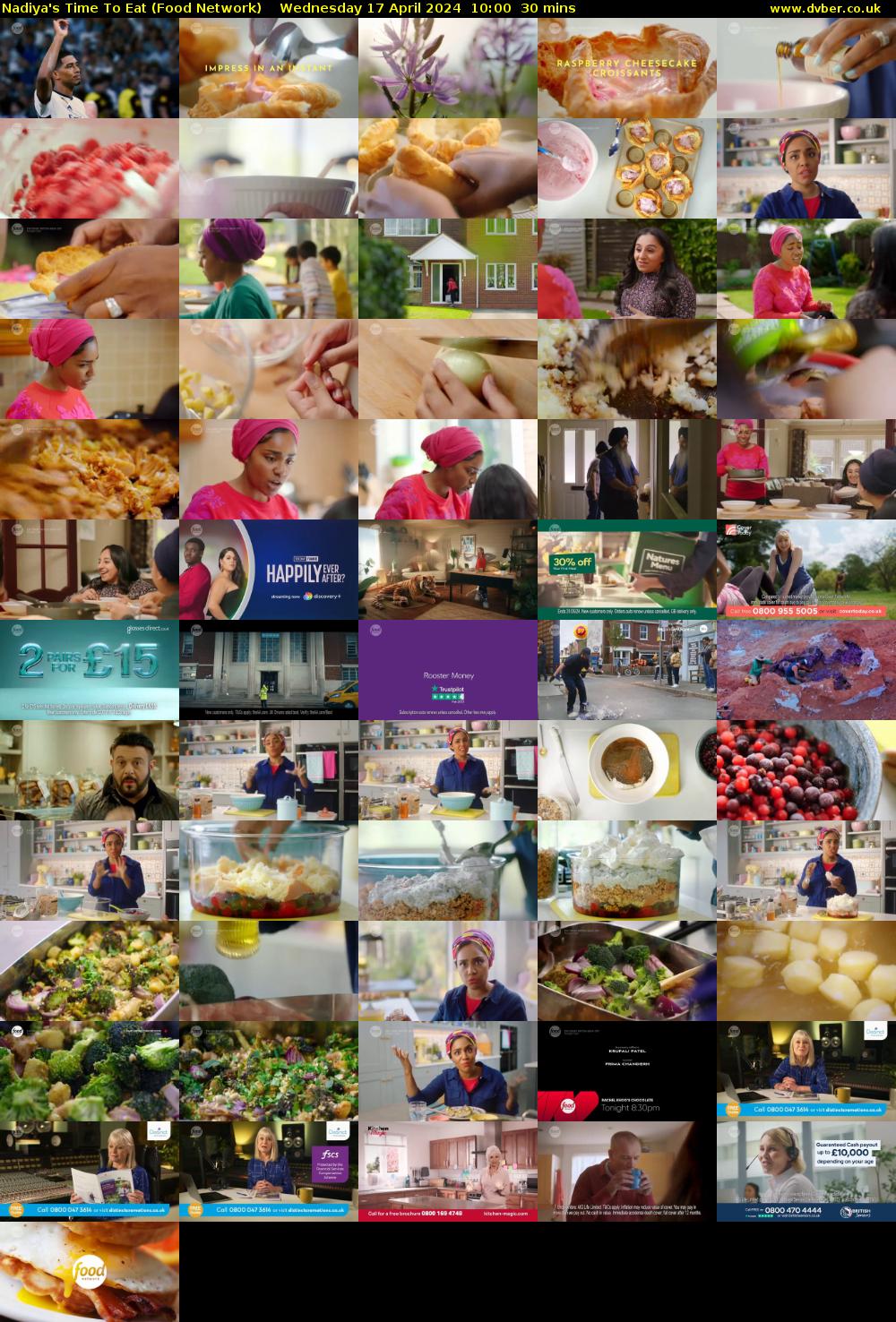 Nadiya's Time To Eat (Food Network) Wednesday 17 April 2024 10:00 - 10:30