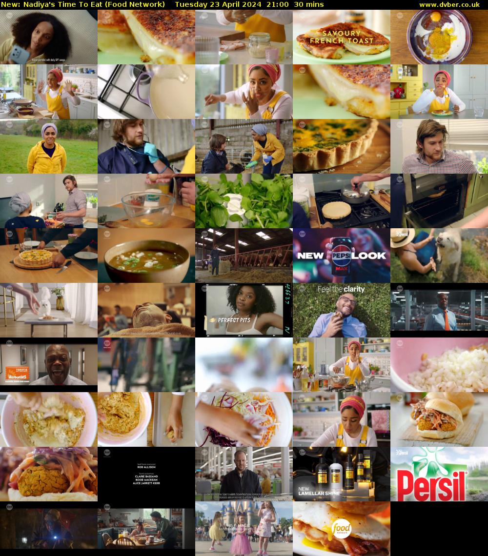 Nadiya's Time To Eat (Food Network) Tuesday 23 April 2024 21:00 - 21:30