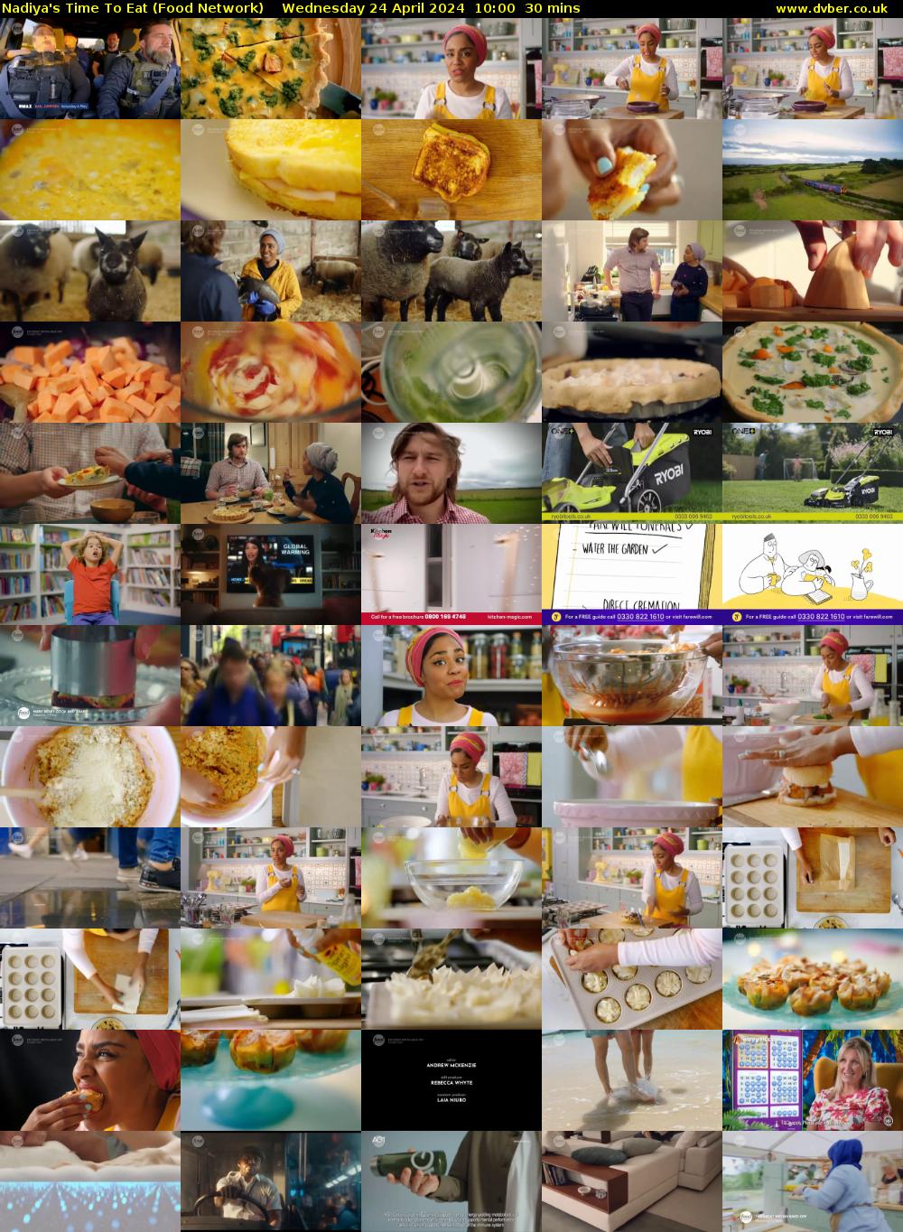 Nadiya's Time To Eat (Food Network) Wednesday 24 April 2024 10:00 - 10:30