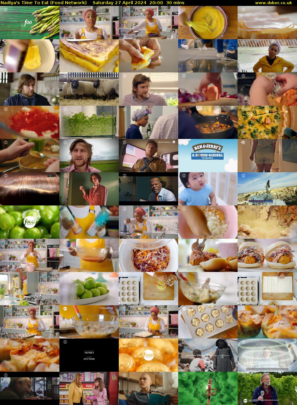 Nadiya's Time To Eat (Food Network) Saturday 27 April 2024 20:00 - 20:30