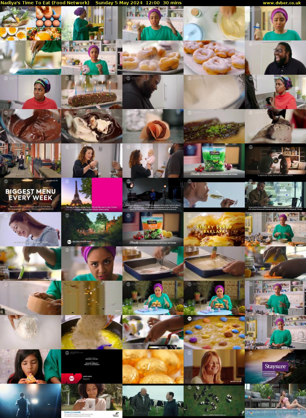 Nadiya's Time To Eat (Food Network) Sunday 5 May 2024 12:00 - 12:30