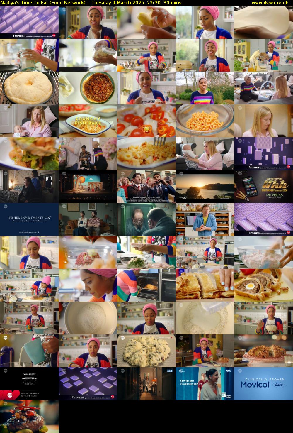 Nadiya's Time To Eat (Food Network) Tuesday 4 March 2025 22:30 - 23:00