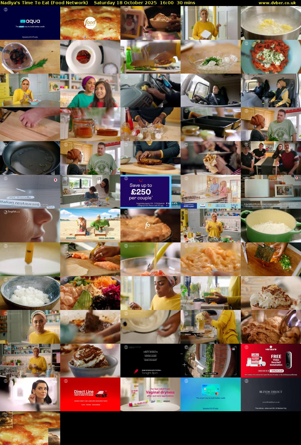 Nadiya's Time To Eat (Food Network) Saturday 18 October 2025 16:00 - 16:30