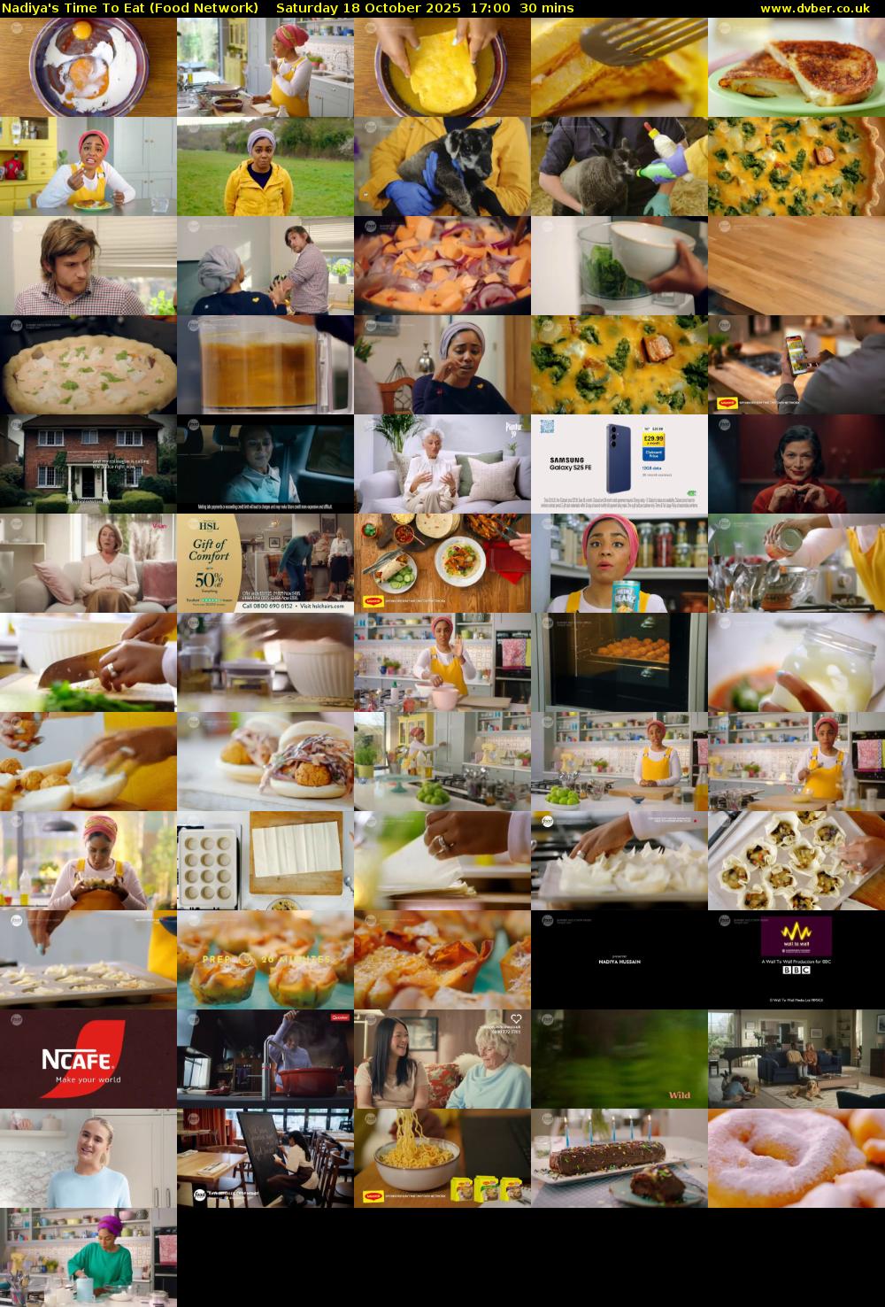 Nadiya's Time To Eat (Food Network) Saturday 18 October 2025 17:00 - 17:30