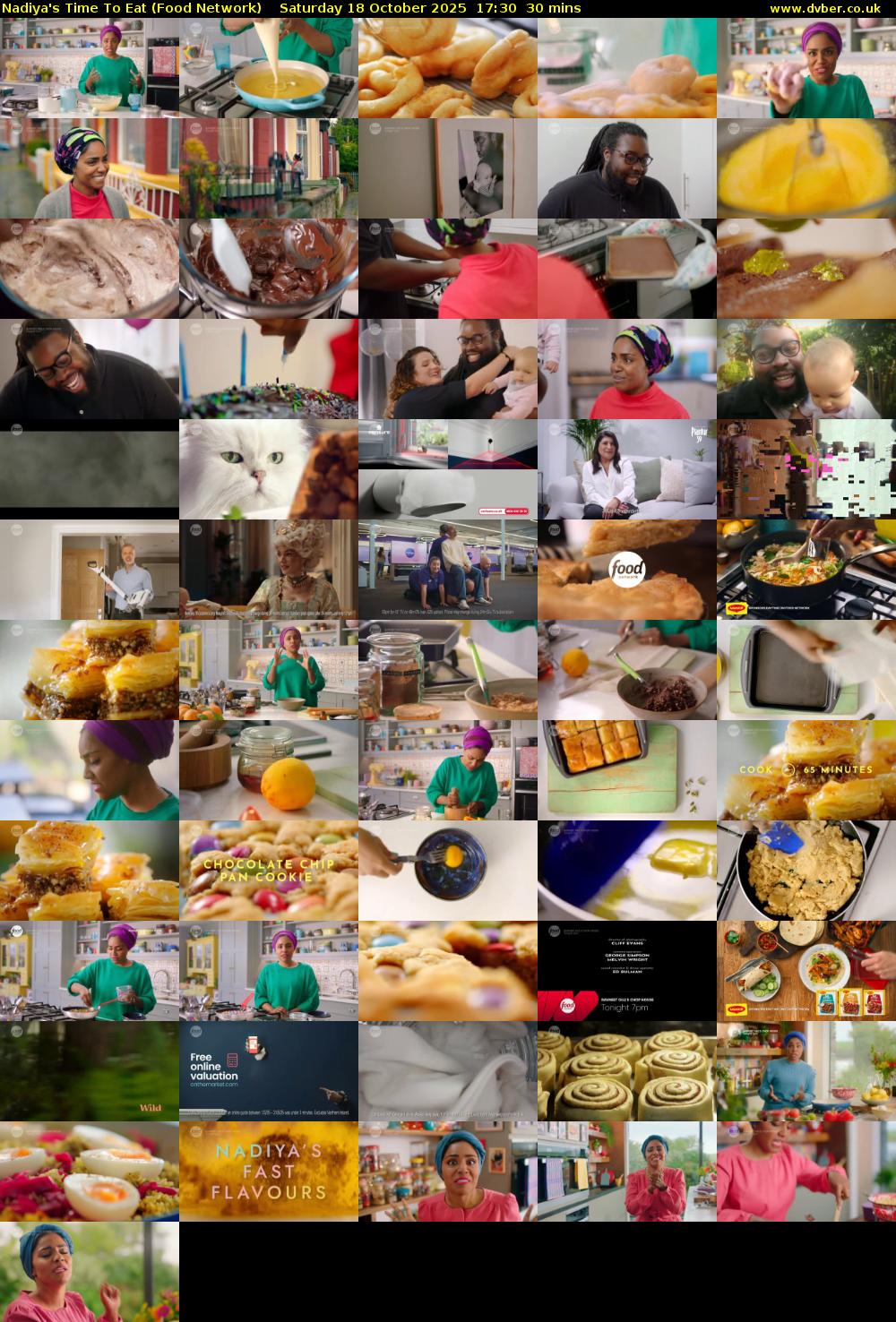 Nadiya's Time To Eat (Food Network) Saturday 18 October 2025 17:30 - 18:00