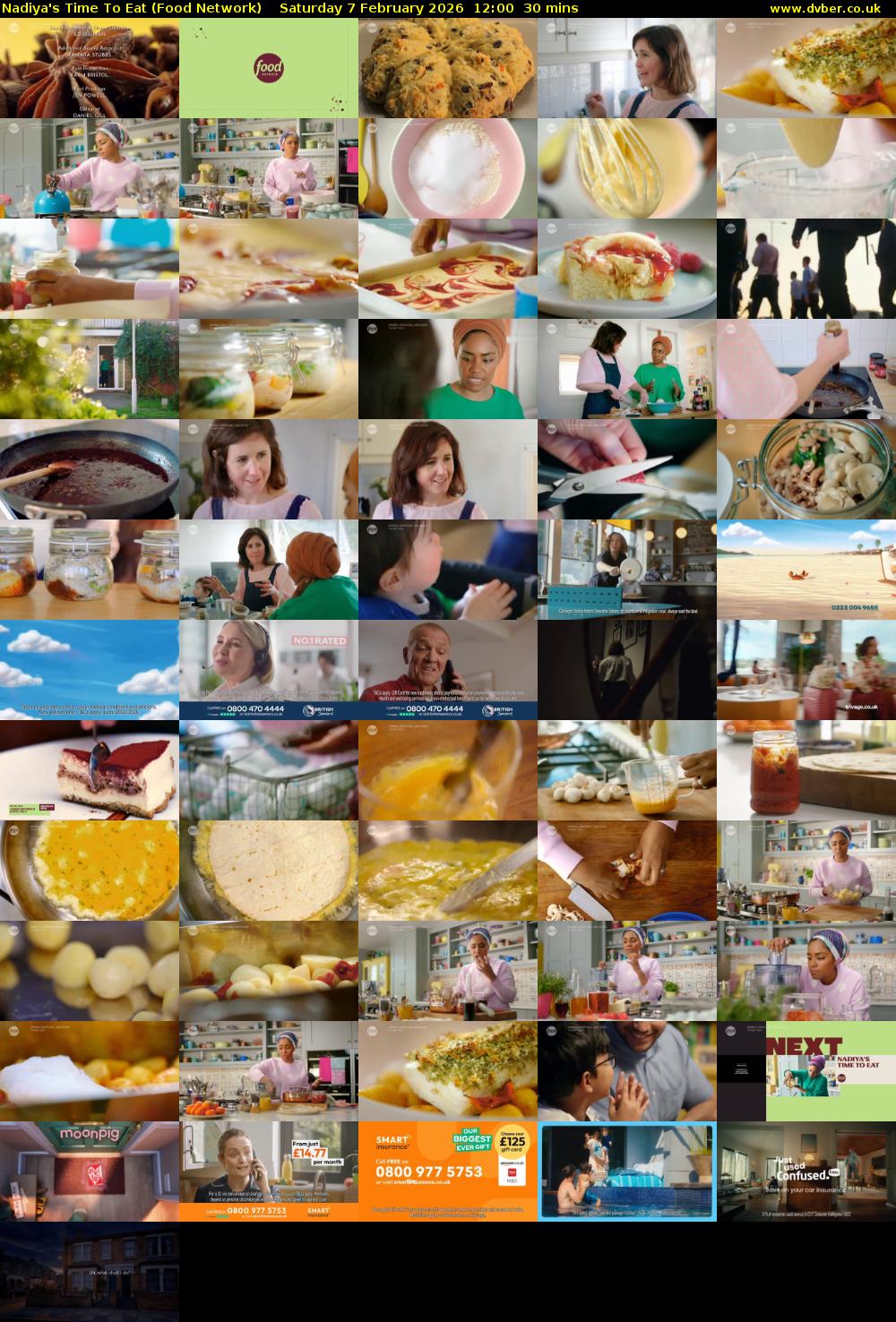 Nadiya's Time To Eat (Food Network) Saturday 7 February 2026 12:00 - 12:30