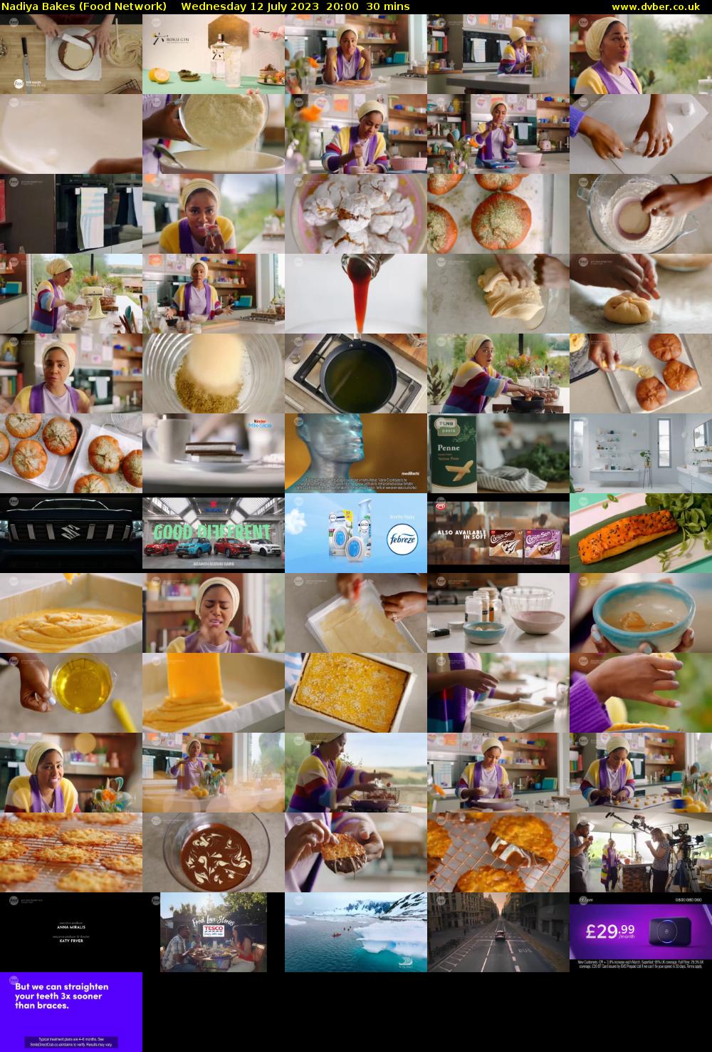 Nadiya Bakes (Food Network) Wednesday 12 July 2023 20:00 - 20:30