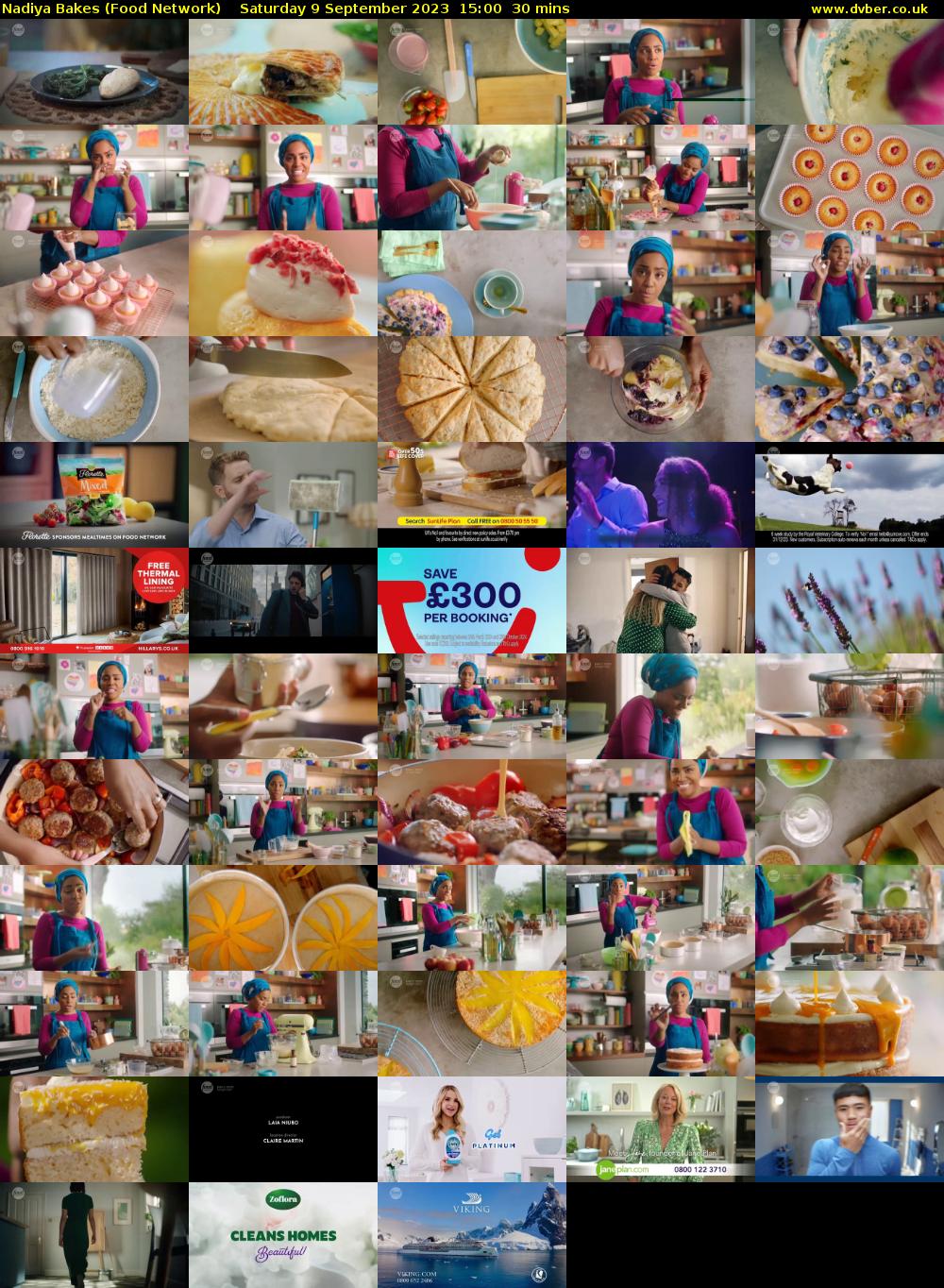 Nadiya Bakes (Food Network) Saturday 9 September 2023 15:00 - 15:30
