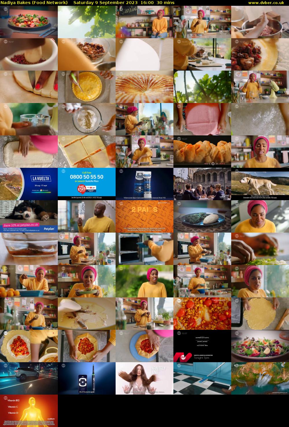 Nadiya Bakes (Food Network) Saturday 9 September 2023 16:00 - 16:30