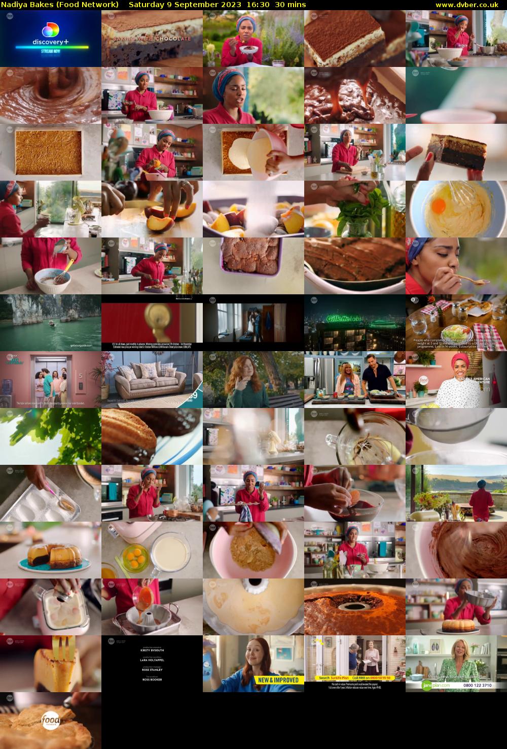 Nadiya Bakes (Food Network) Saturday 9 September 2023 16:30 - 17:00