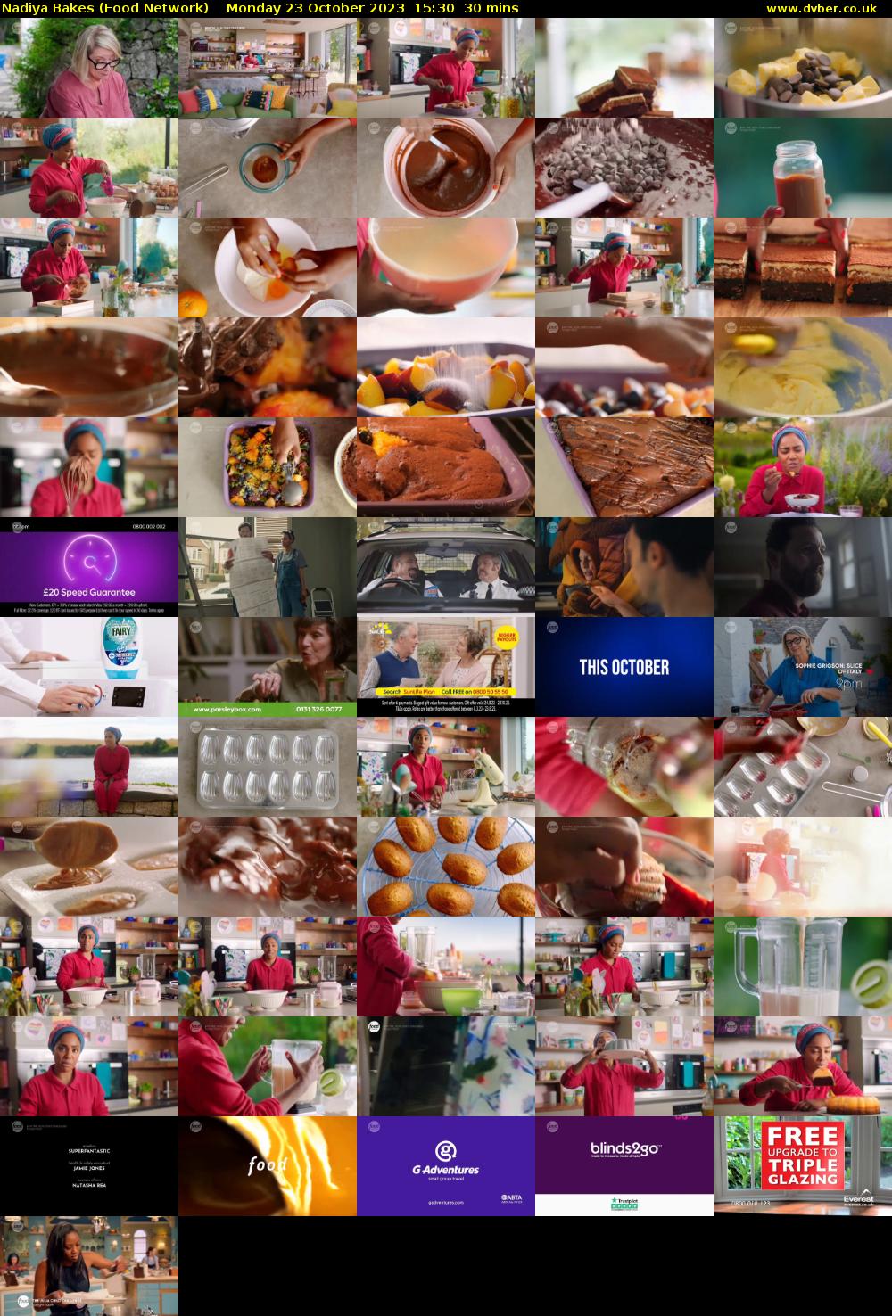 Nadiya Bakes (Food Network) Monday 23 October 2023 15:30 - 16:00