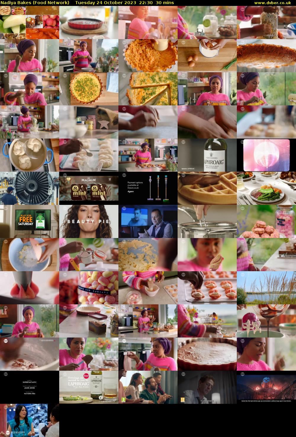 Nadiya Bakes (Food Network) Tuesday 24 October 2023 22:30 - 23:00