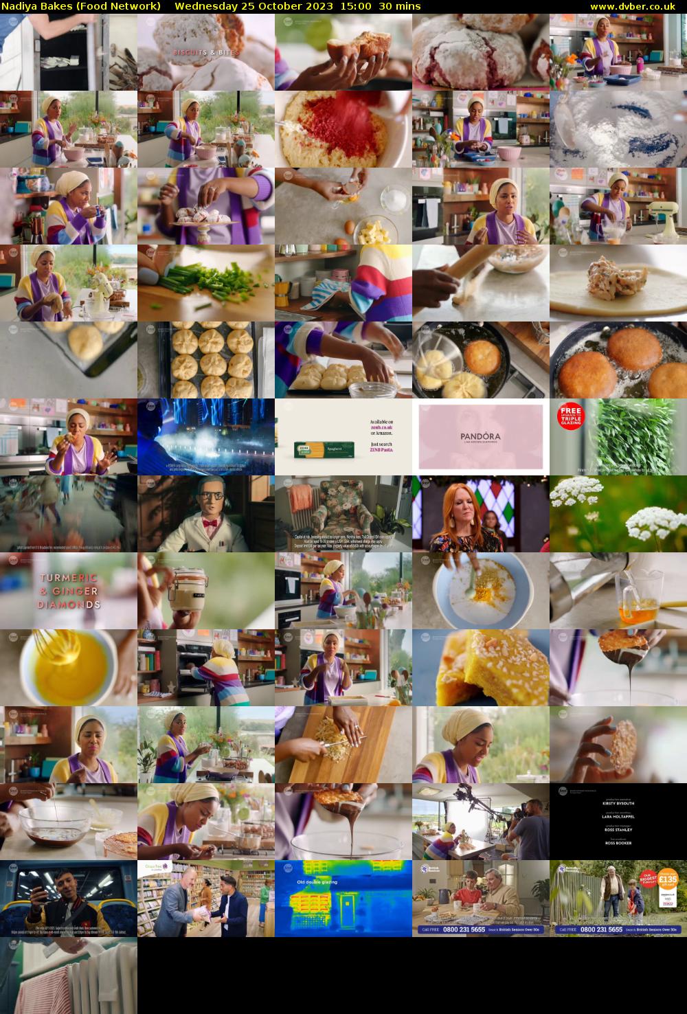 Nadiya Bakes (Food Network) Wednesday 25 October 2023 15:00 - 15:30