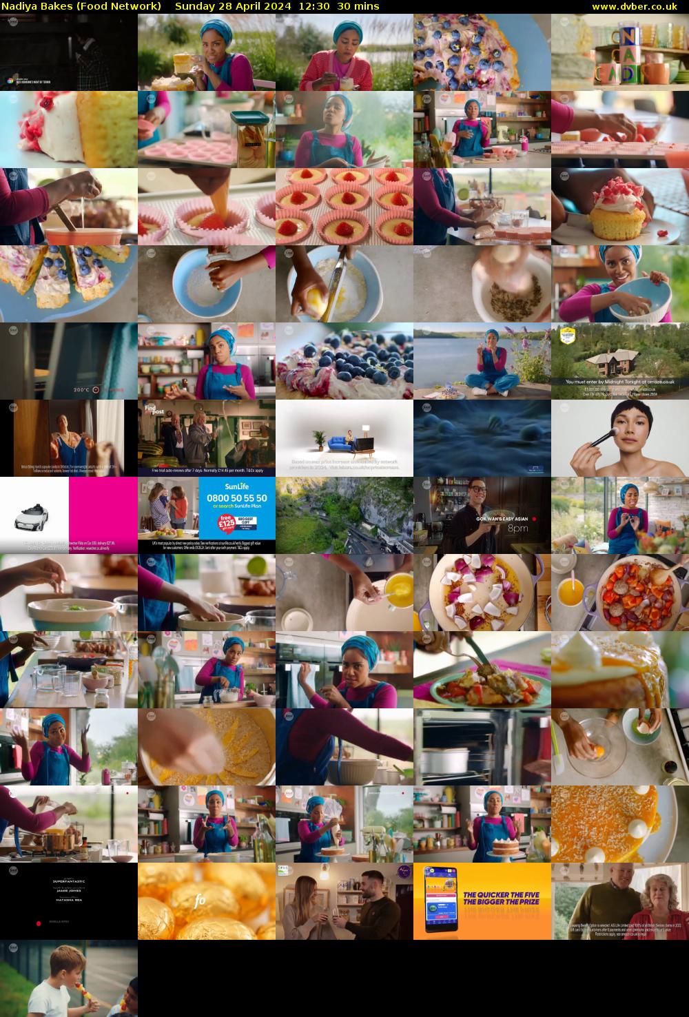 Nadiya Bakes (Food Network) Sunday 28 April 2024 12:30 - 13:00