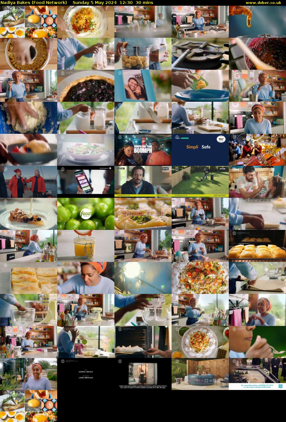 Nadiya Bakes (Food Network) Sunday 5 May 2024 12:30 - 13:00