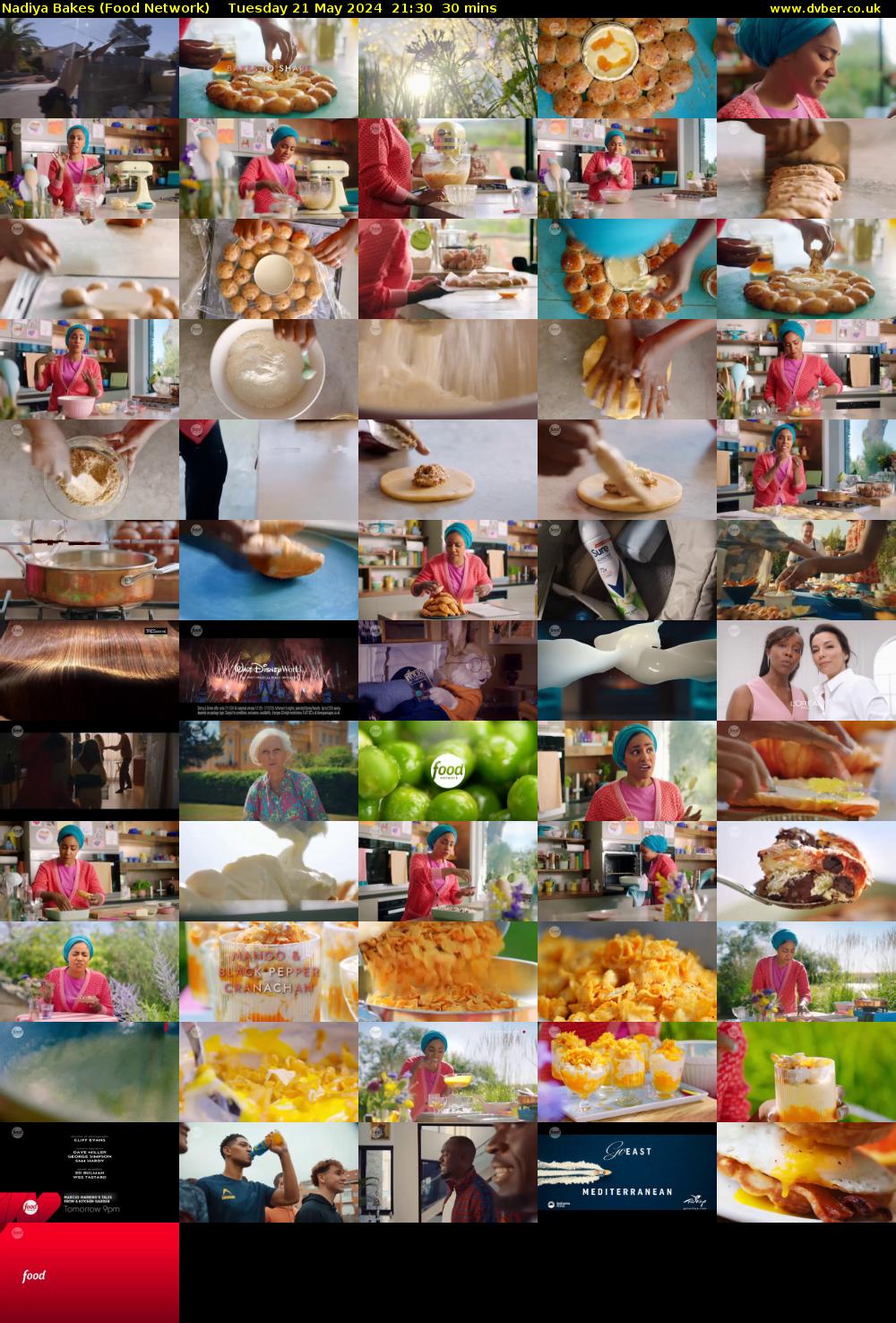 Nadiya Bakes (Food Network) Tuesday 21 May 2024 21:30 - 22:00