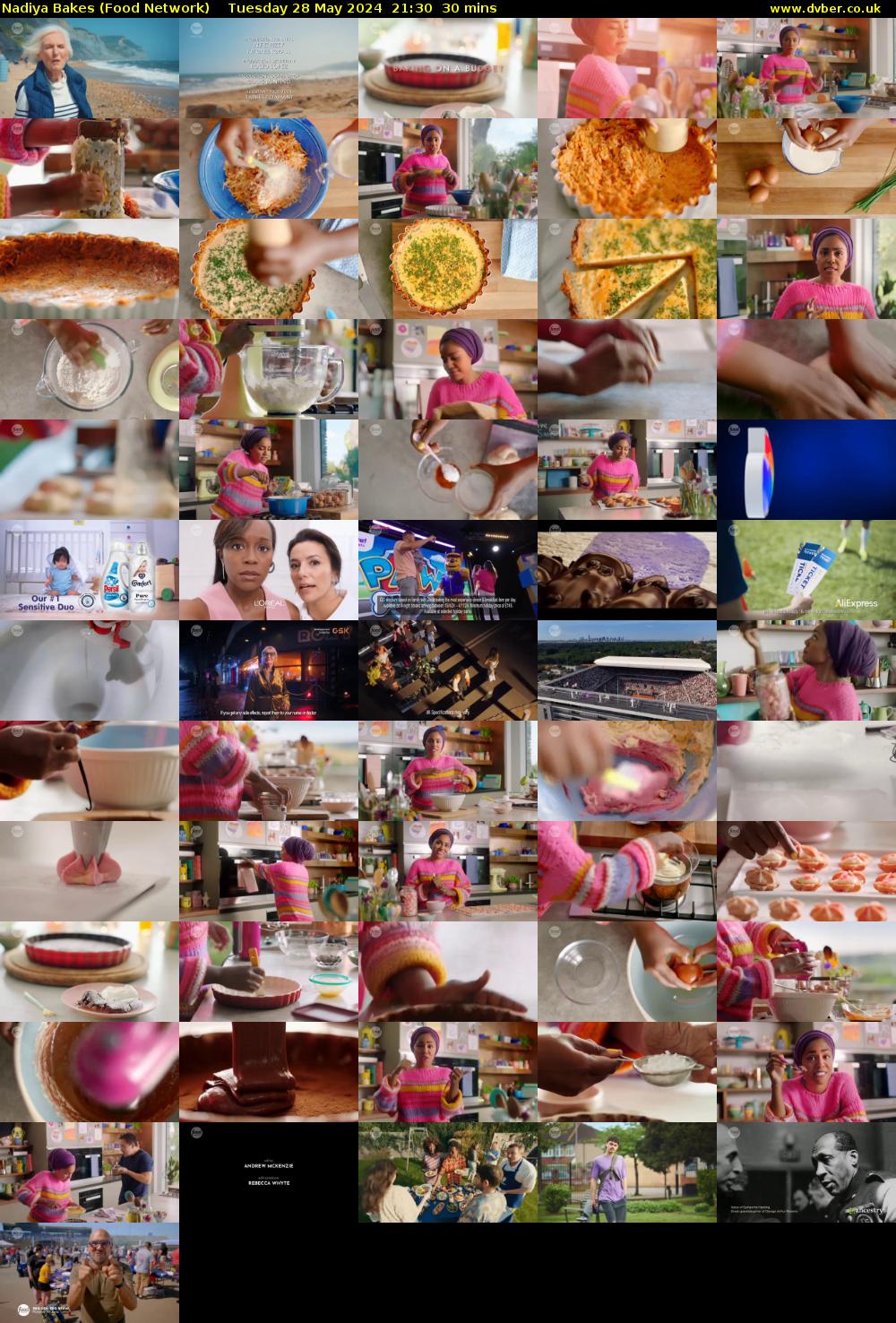Nadiya Bakes (Food Network) Tuesday 28 May 2024 21:30 - 22:00