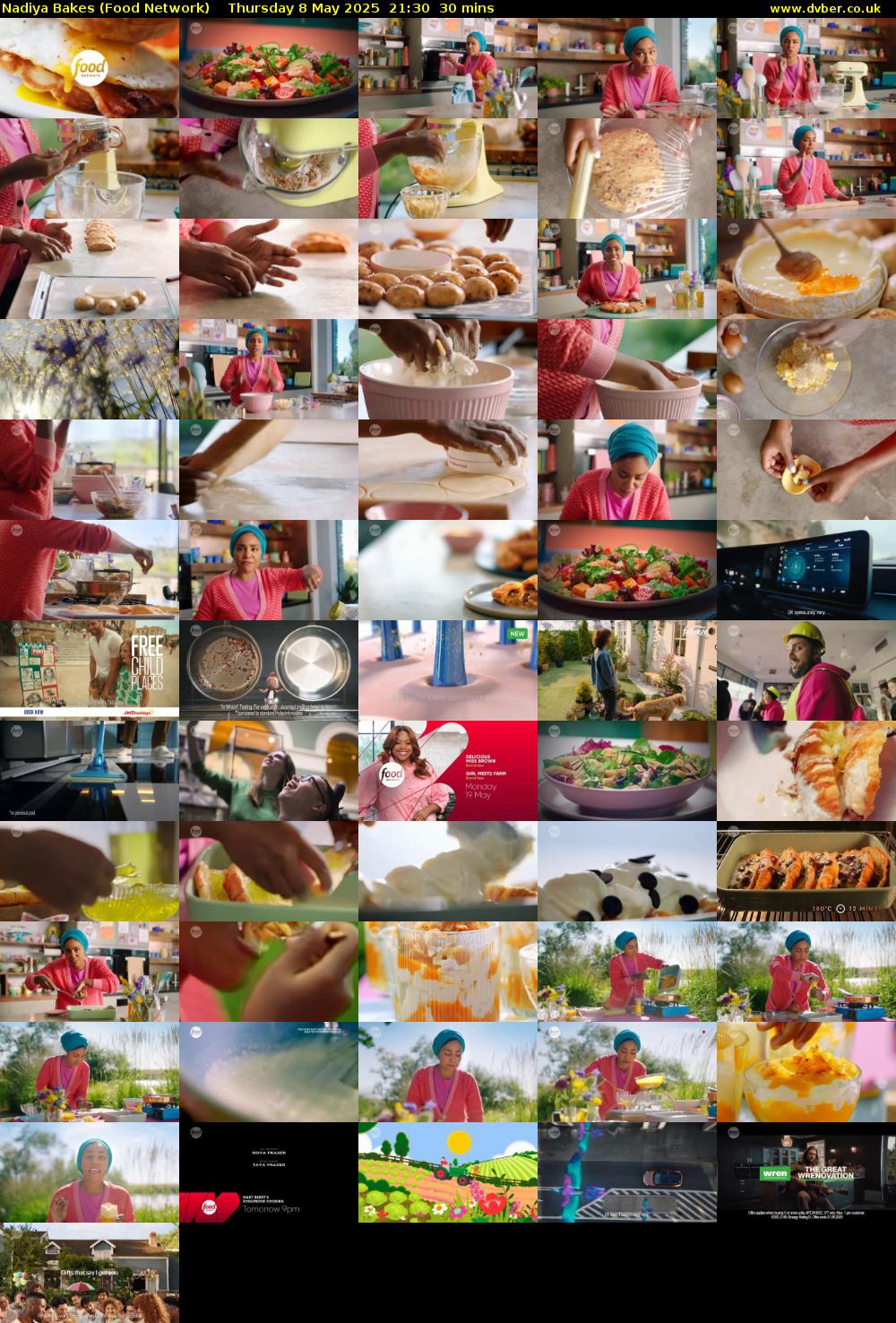 Nadiya Bakes (Food Network) Thursday 8 May 2025 21:30 - 22:00