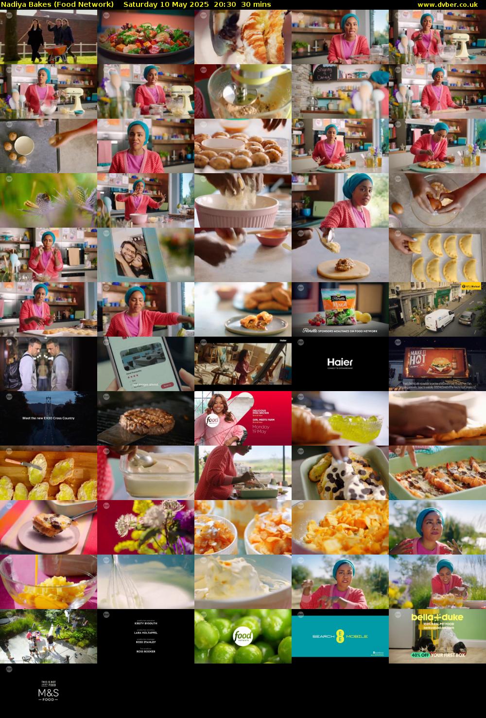 Nadiya Bakes (Food Network) Saturday 10 May 2025 20:30 - 21:00
