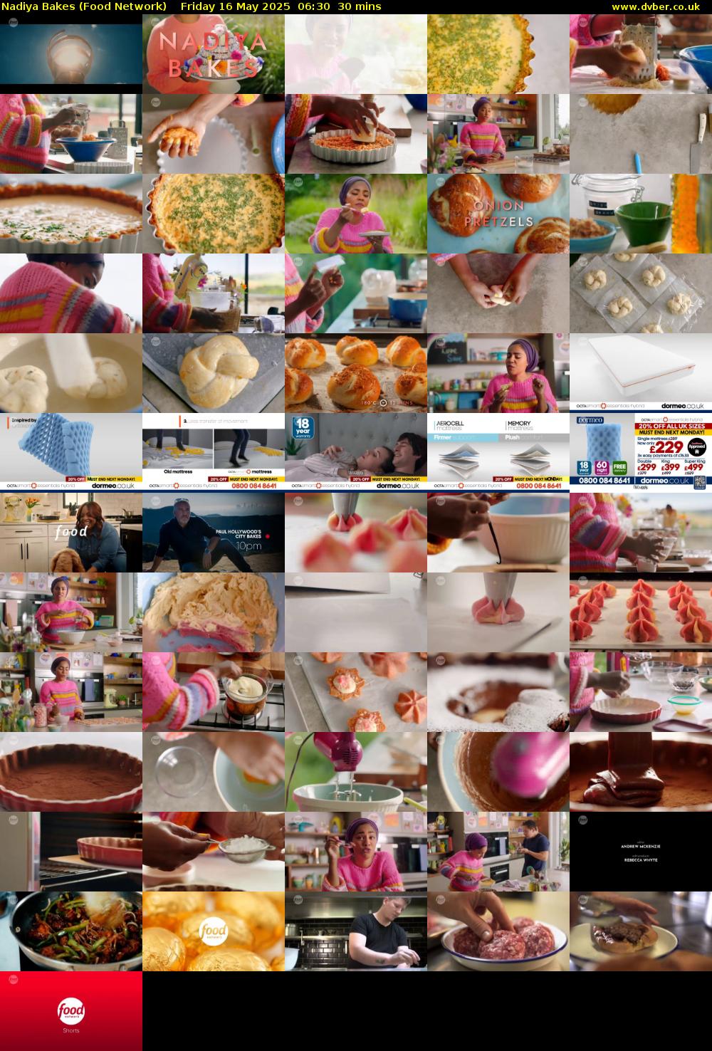 Nadiya Bakes (Food Network) Friday 16 May 2025 06:30 - 07:00