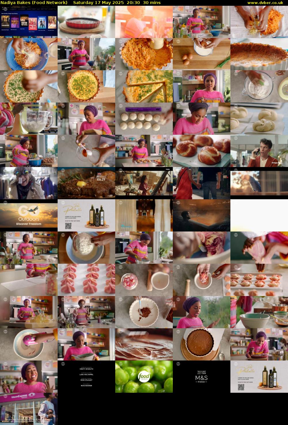 Nadiya Bakes (Food Network) Saturday 17 May 2025 20:30 - 21:00