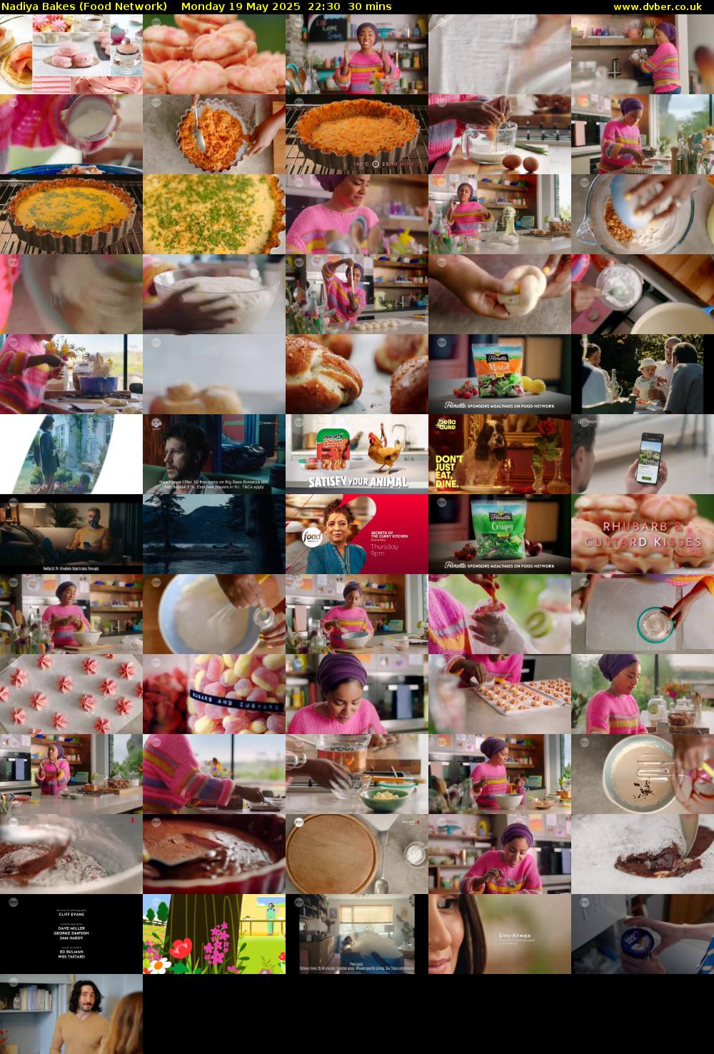 Nadiya Bakes (Food Network) Monday 19 May 2025 22:30 - 23:00