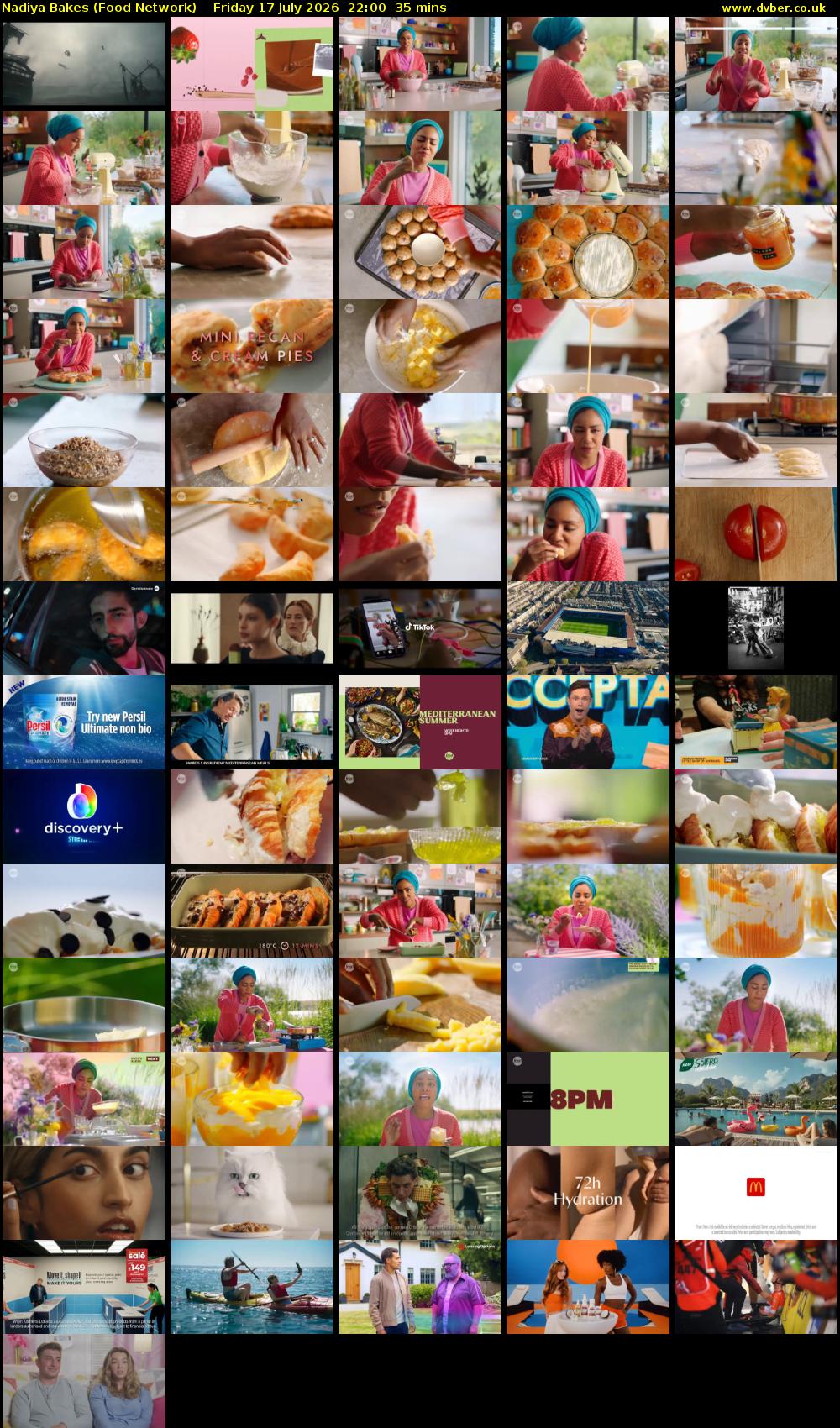 Nadiya Bakes (Food Network) Friday 17 July 2026 22:00 - 22:35