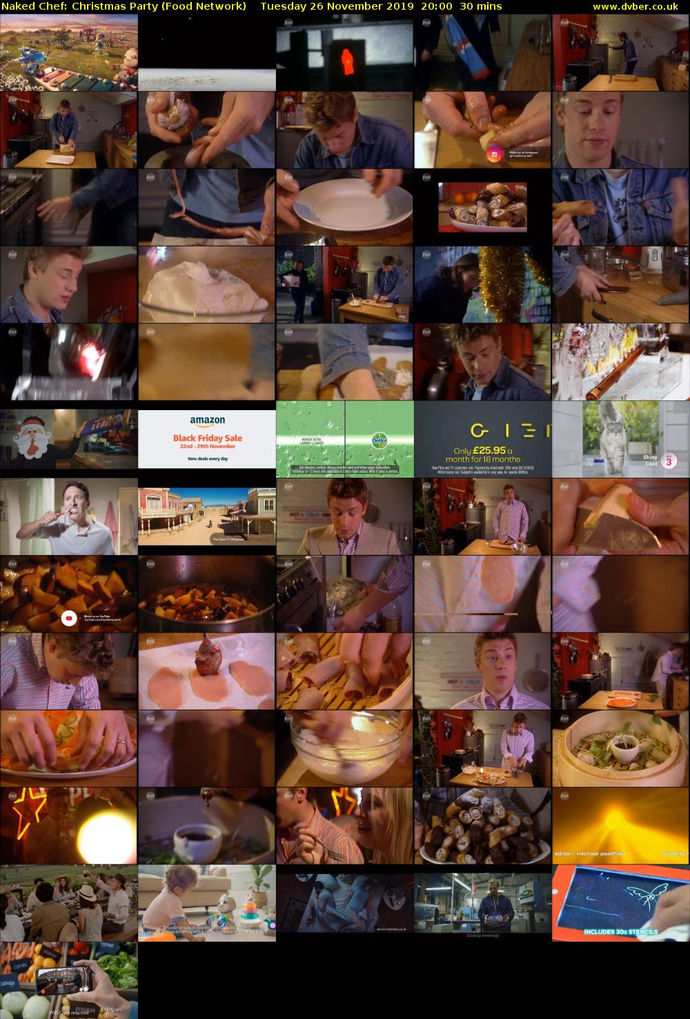Naked Chef: Christmas Party (Food Network) Tuesday 26 November 2019 20:00 - 20:30