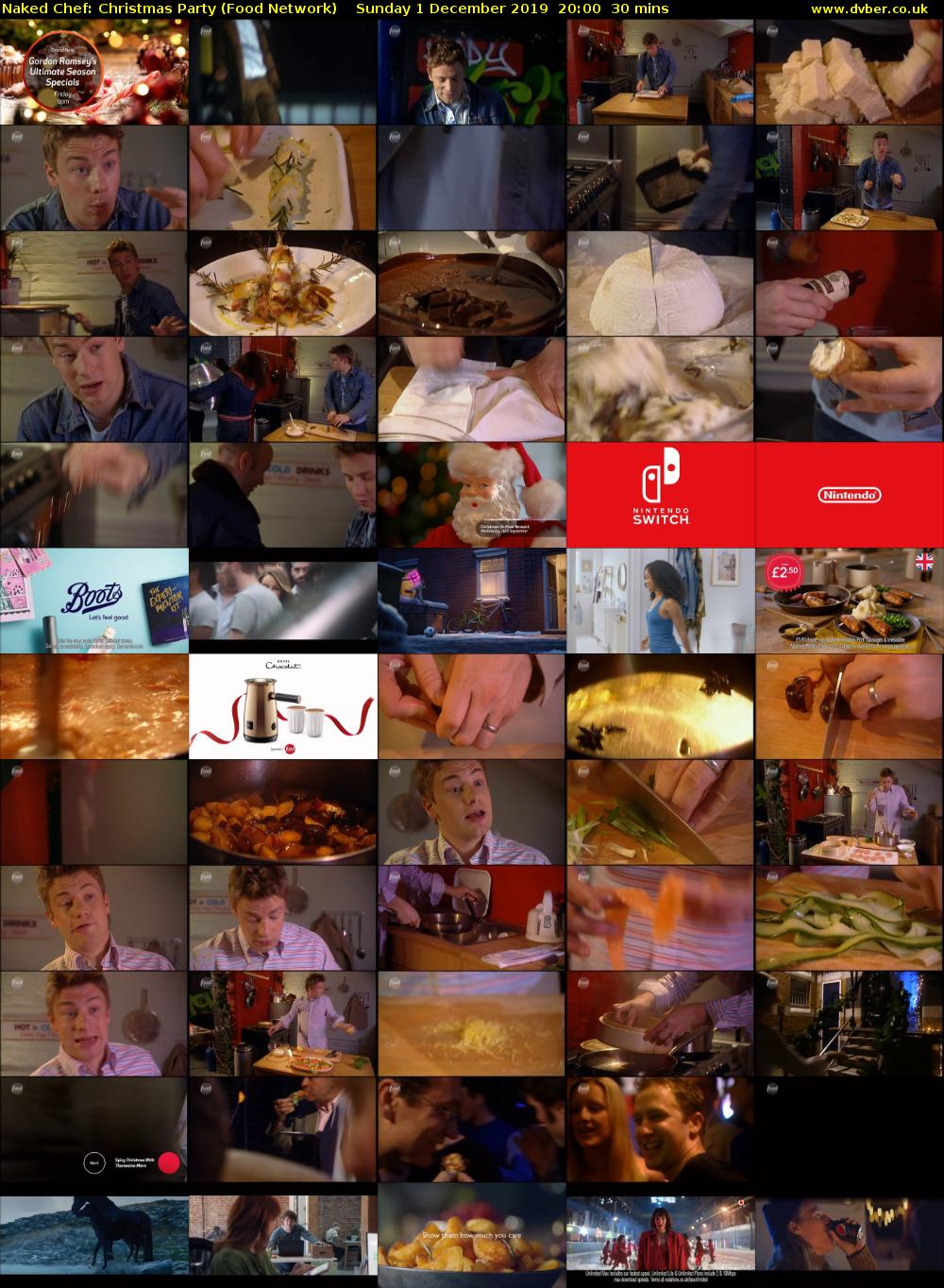 Naked Chef: Christmas Party (Food Network) Sunday 1 December 2019 20:00 - 20:30