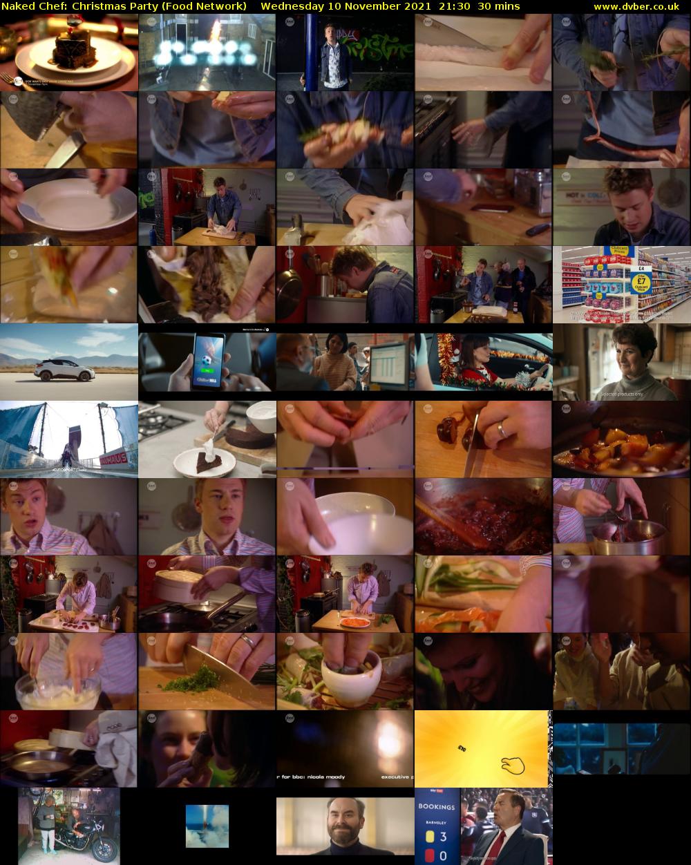 Naked Chef: Christmas Party (Food Network) Wednesday 10 November 2021 21:30 - 22:00