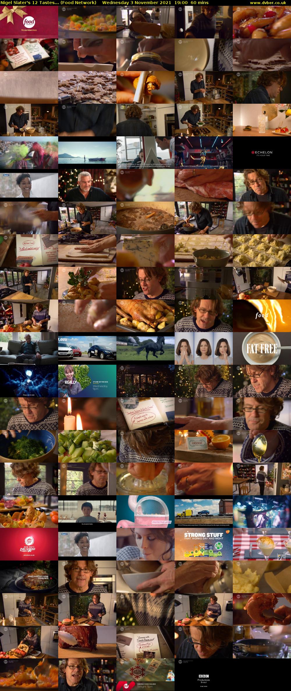 Nigel Slater's 12 Tastes... (Food Network) Wednesday 3 November 2021 19:00 - 20:00