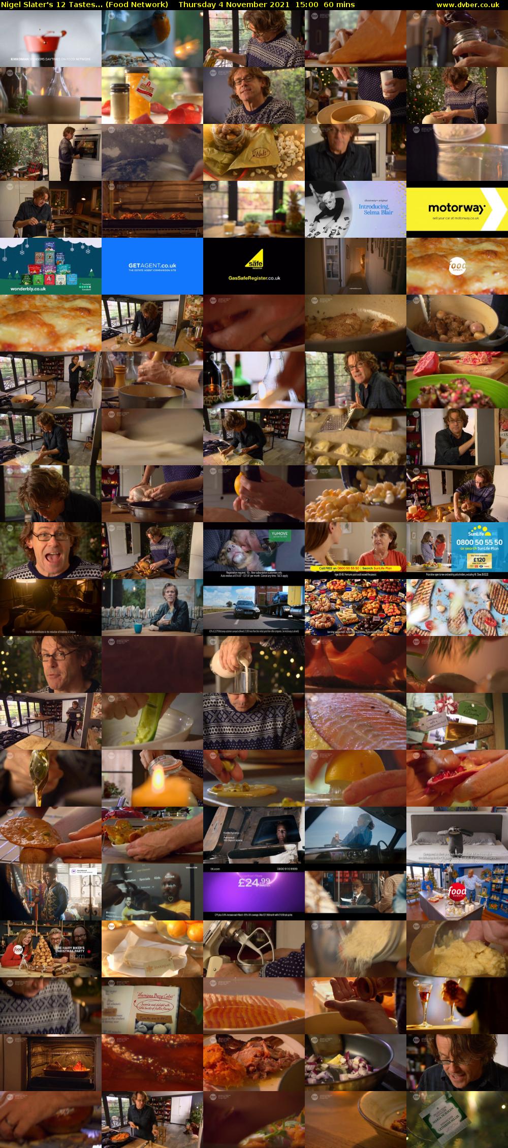 Nigel Slater's 12 Tastes... (Food Network) Thursday 4 November 2021 15:00 - 16:00
