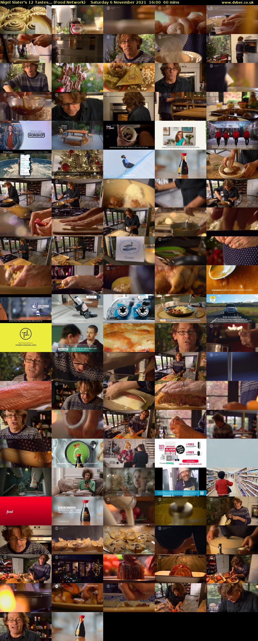Nigel Slater's 12 Tastes... (Food Network) Saturday 6 November 2021 16:00 - 17:00