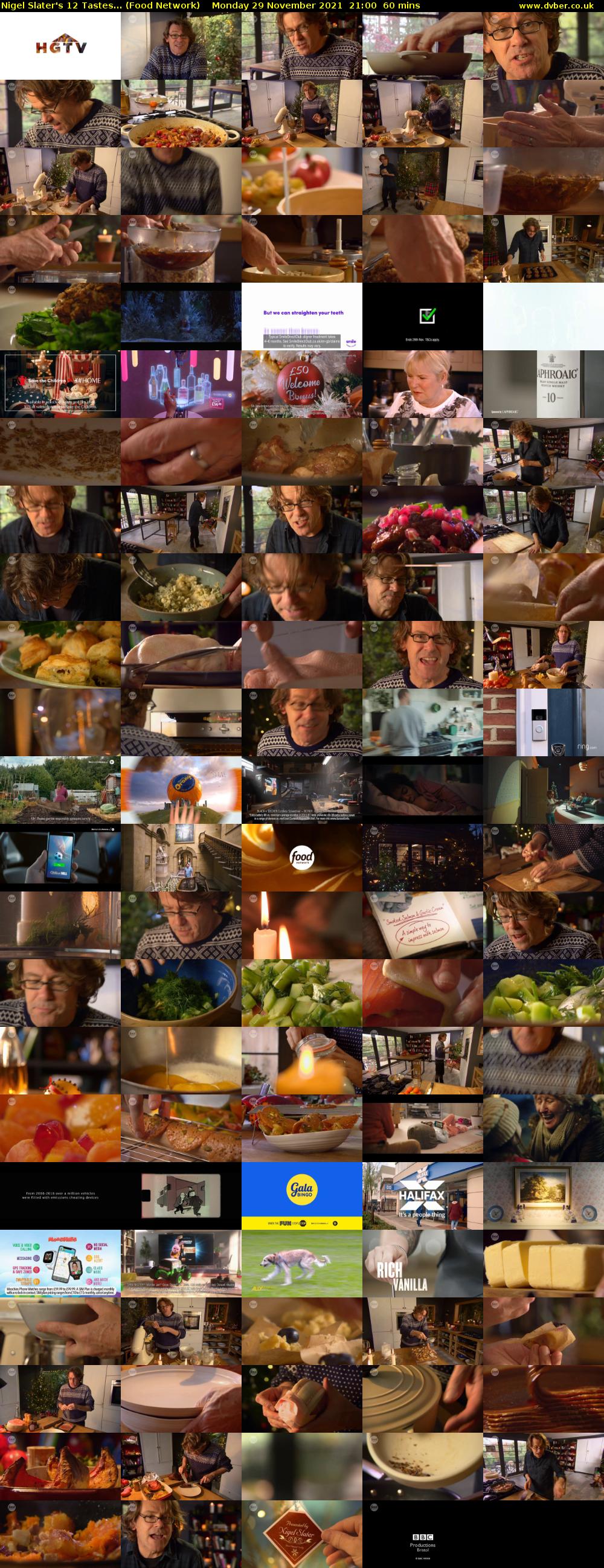 Nigel Slater's 12 Tastes... (Food Network) Monday 29 November 2021 21:00 - 22:00