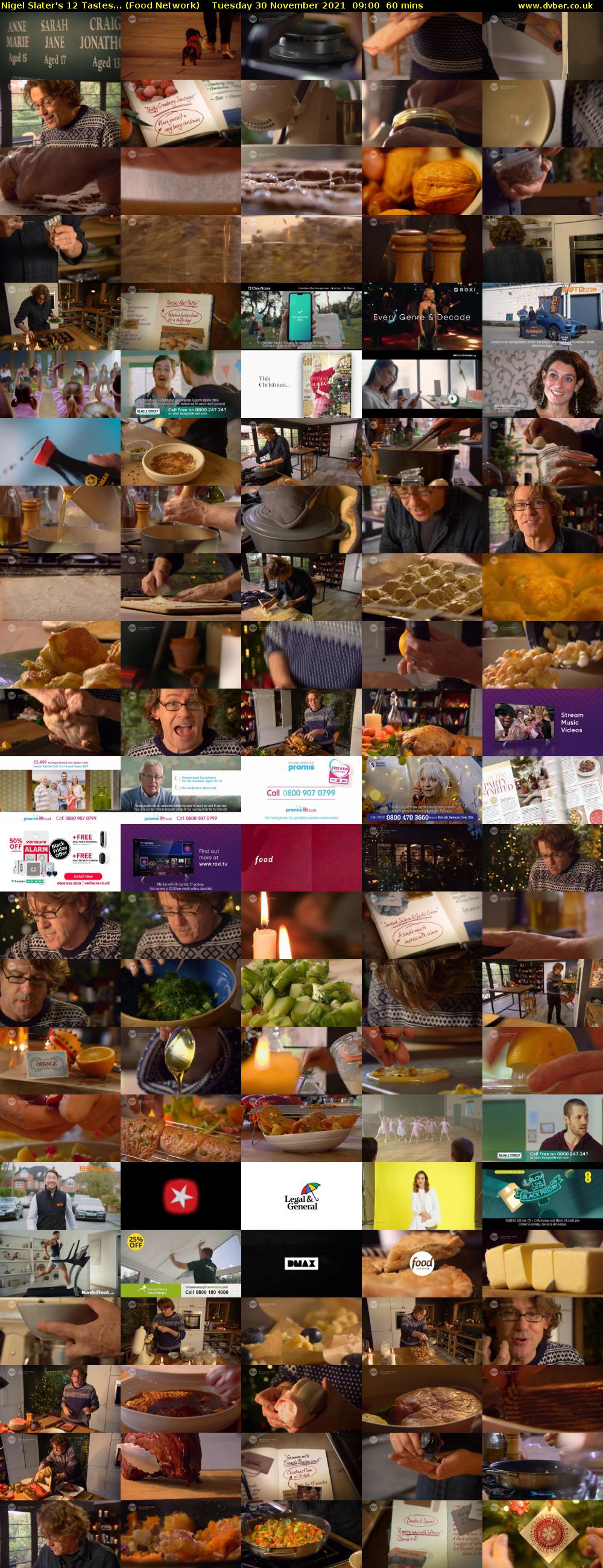Nigel Slater's 12 Tastes... (Food Network) Tuesday 30 November 2021 09:00 - 10:00