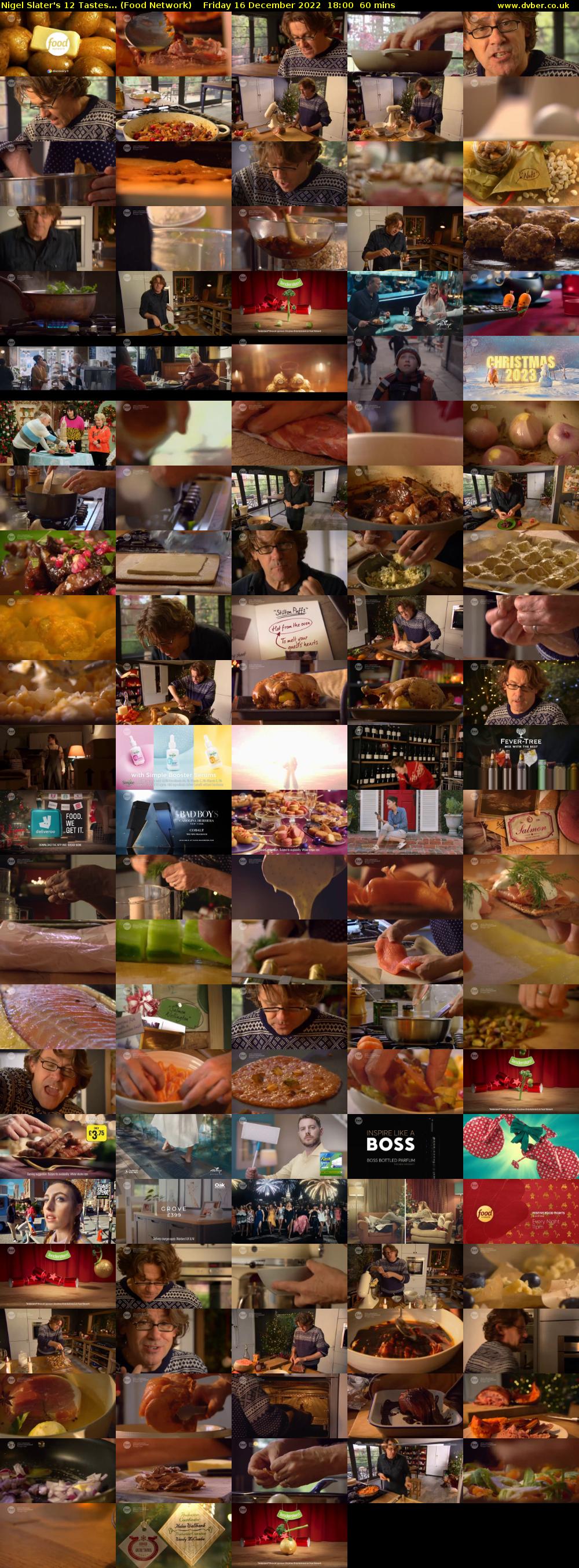 Nigel Slater's 12 Tastes... (Food Network) Friday 16 December 2022 18:00 - 19:00