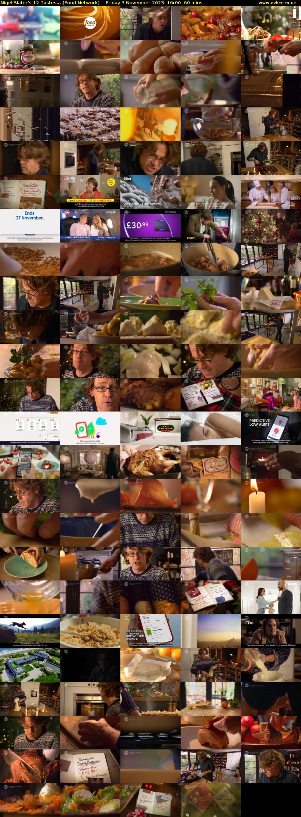 Nigel Slater's 12 Tastes... (Food Network) Friday 3 November 2023 16:00 - 17:00