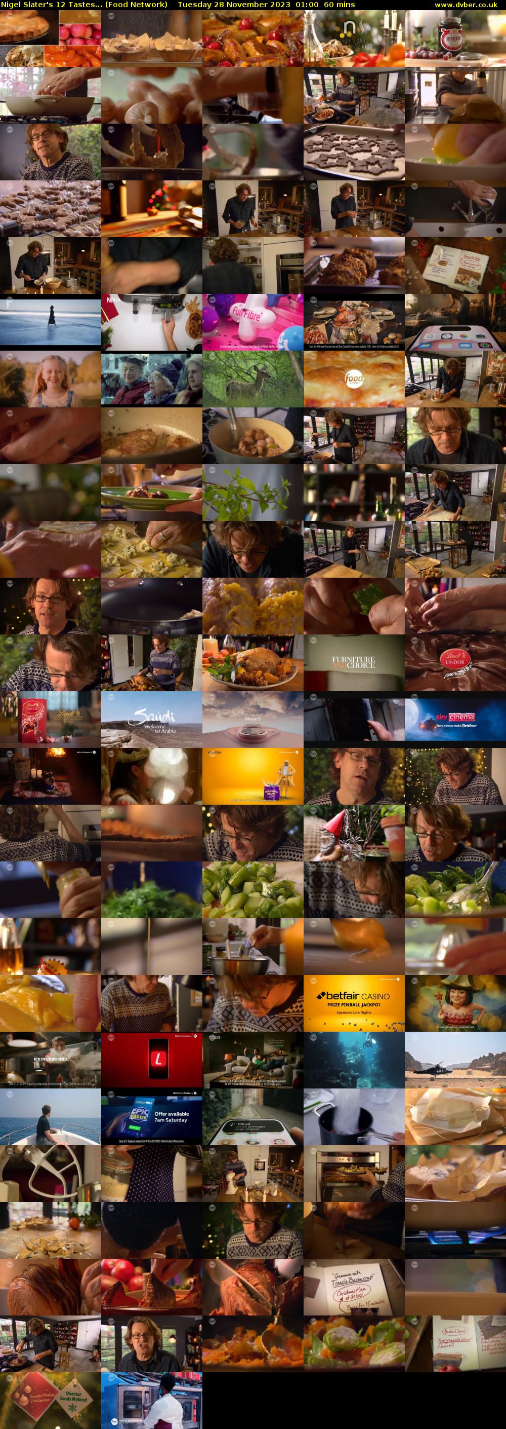 Nigel Slater's 12 Tastes... (Food Network) Tuesday 28 November 2023 01:00 - 02:00