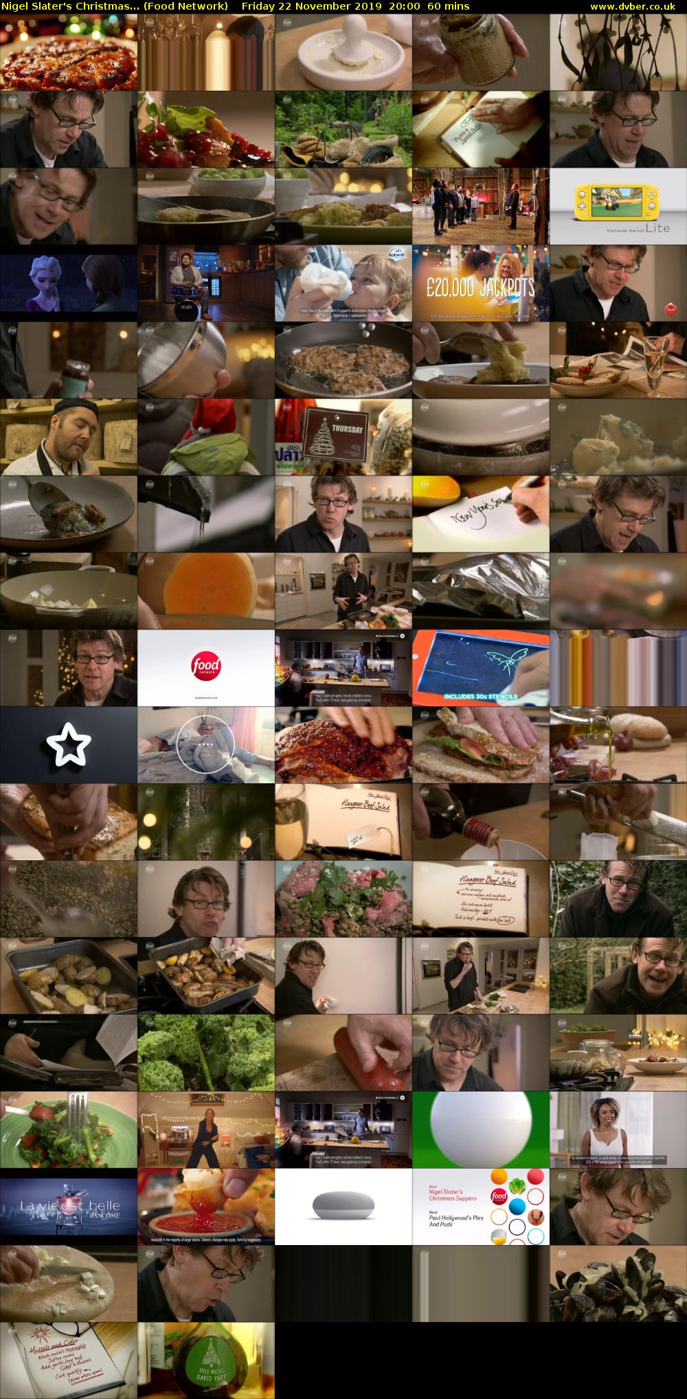 Nigel Slater's Christmas... (Food Network) Friday 22 November 2019 20:00 - 21:00