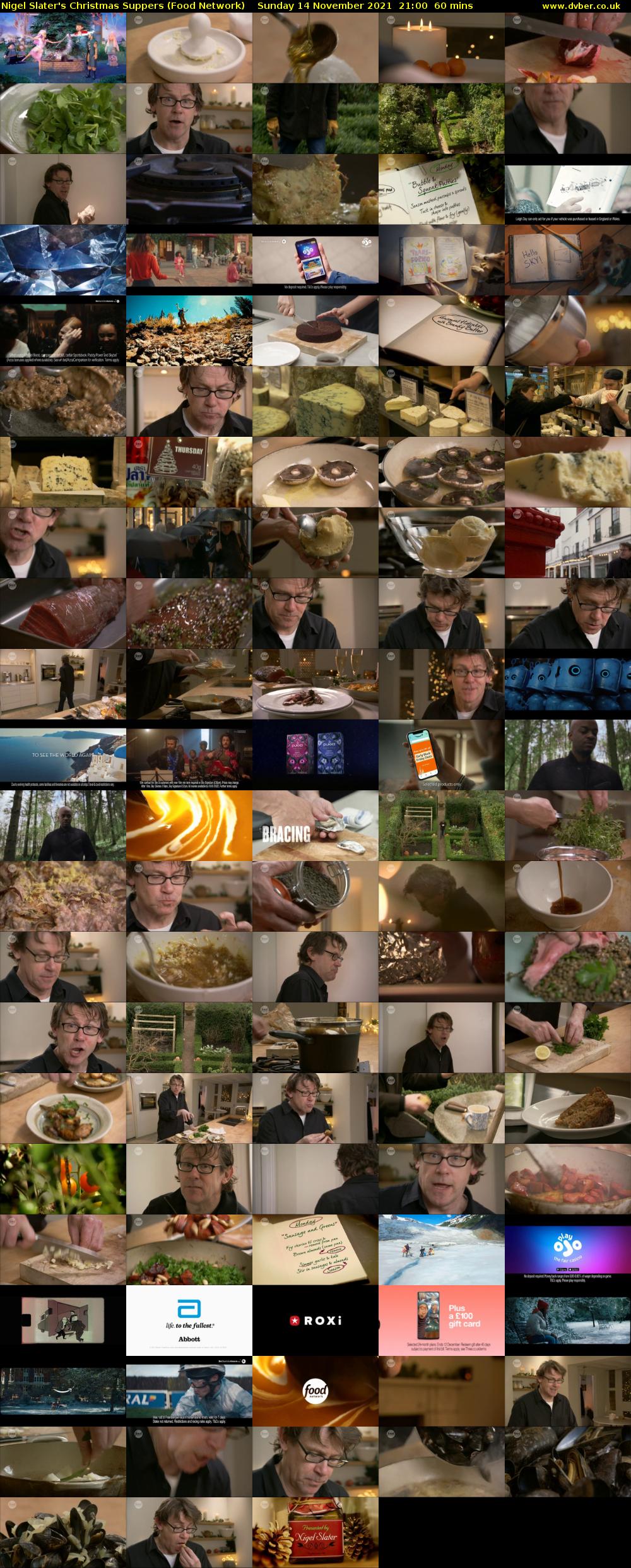 Nigel Slater's Christmas Suppers (Food Network) Sunday 14 November 2021 21:00 - 22:00