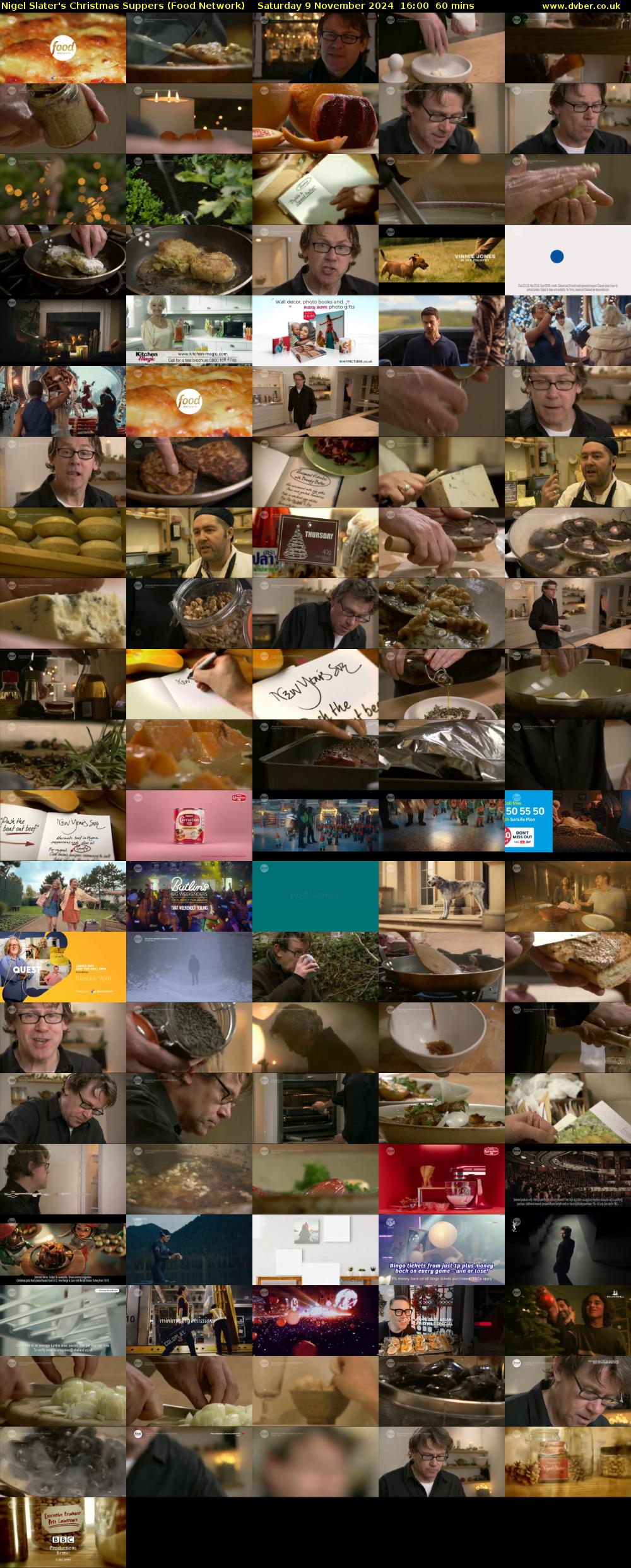 Nigel Slater's Christmas Suppers (Food Network) Saturday 9 November 2024 16:00 - 17:00
