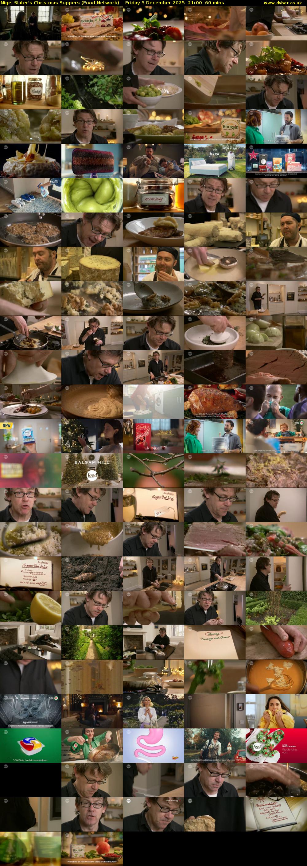 Nigel Slater's Christmas Suppers (Food Network) Friday 5 December 2025 21:00 - 22:00