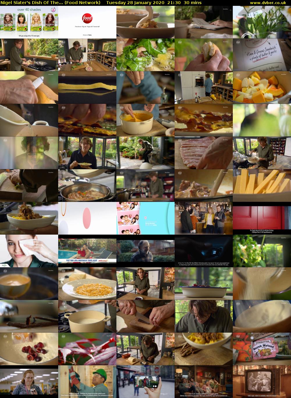 Nigel Slater's Dish Of The... (Food Network) Tuesday 28 January 2020 21:30 - 22:00