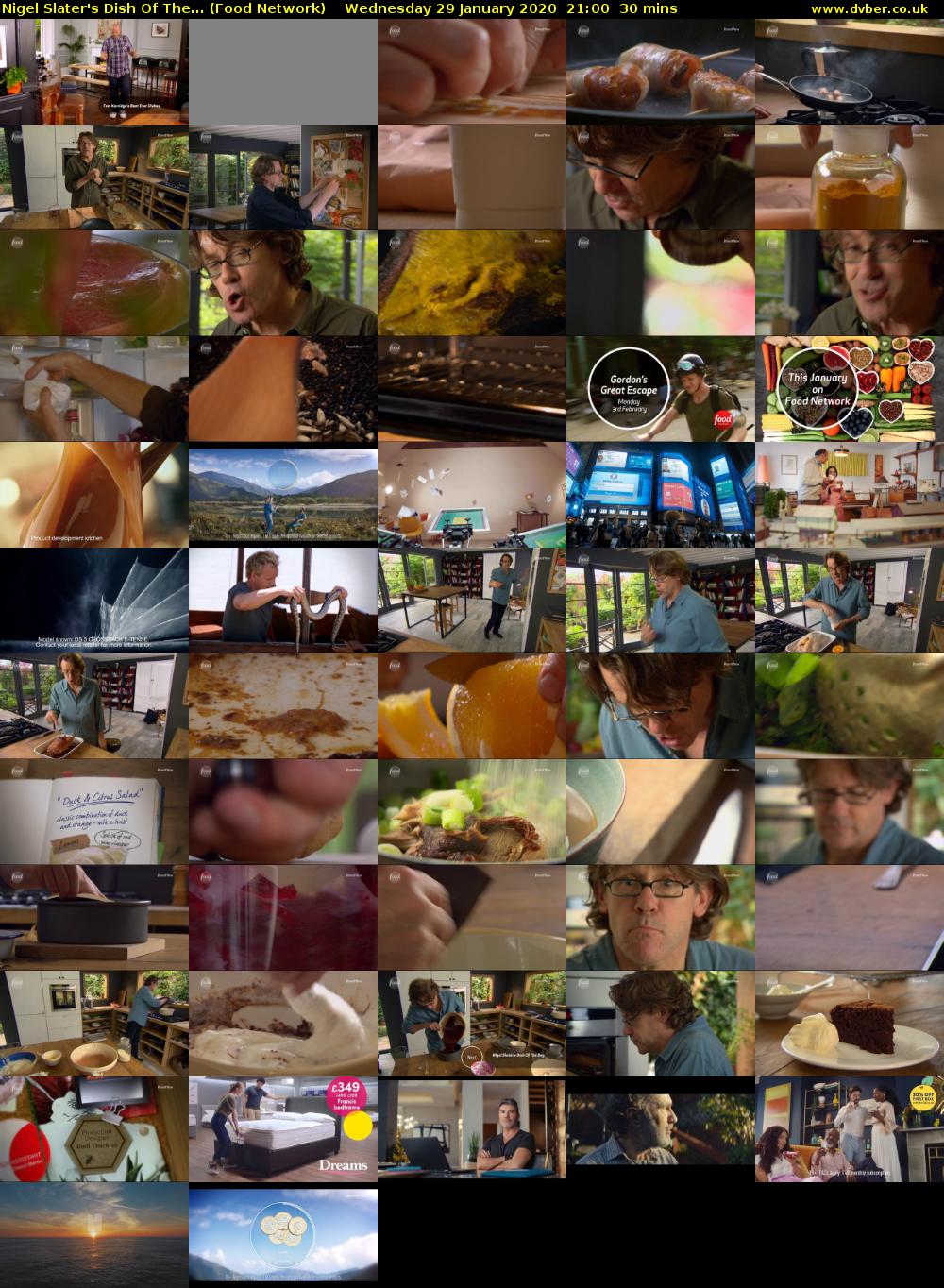 Nigel Slater's Dish Of The... (Food Network) Wednesday 29 January 2020 21:00 - 21:30