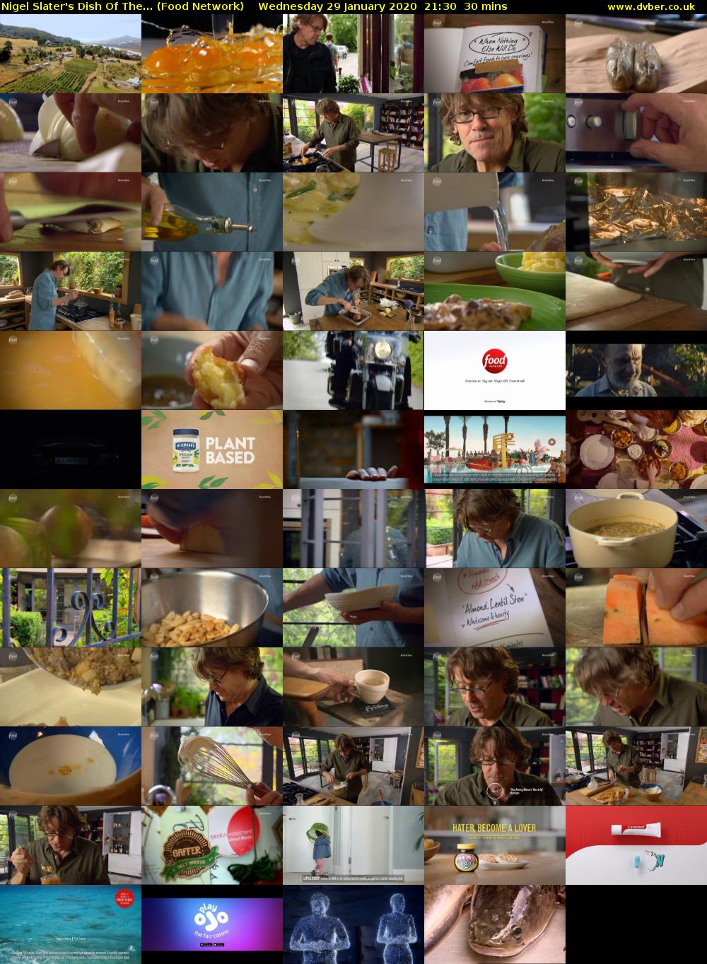 Nigel Slater's Dish Of The... (Food Network) Wednesday 29 January 2020 21:30 - 22:00