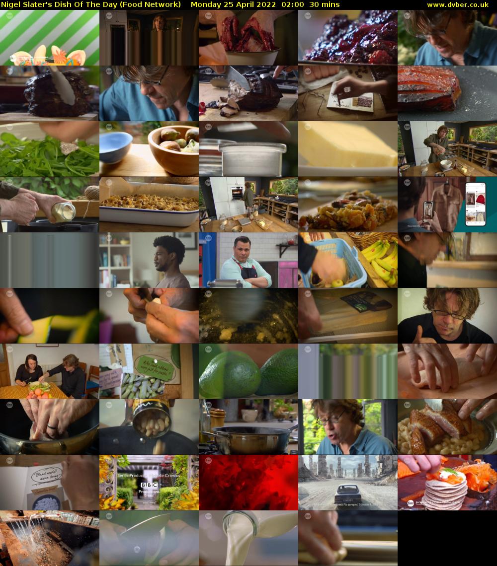 Nigel Slater's Dish Of The Day (Food Network) Monday 25 April 2022 02:00 - 02:30